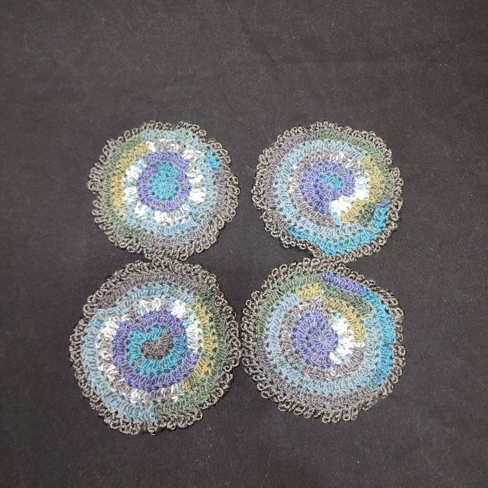 NWT Set of 4 Hand-Crocheted Coasters